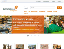 Tablet Screenshot of bibliotheekhoogeveen.nl